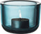 Iittala Valkea Theelichthouder – Waxinelichthouder glas – Kaarsenhouder – Zeeblauw – 60mm