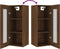 vidaXL - Wandkast - 34,5x34x90 - cm - bruin - eikenkleur