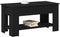 vidaXL - Zwarte - Eikenhouten - Salontafel - - - 101x49x52 - cm - Gemaakt - van - Geënginieerd - Hout