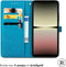 imoshion Hoesje Geschikt voor Sony Xperia 10 V Hoesje Met Pasjeshouder - imoshion Mandala Bookcase - Turquoise