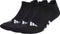 adidas Performance Performance Gevoerde Korte Sokken 3 Paar - Unisex - Zwart- 46-48