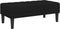 vidaXL - Zwarte - Bank - 113x57x39 - cm - Stof