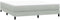 vidaXL - Bed - boxspring - zonder - matras - 180x220 - cm - fluweel - lichtgrijs