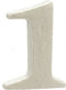 Pincello Cijfer 1 Wit Polyestyreen 2 X 15 X 10 Cm (12 Stuks)