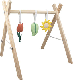 Babiem Babygym - Hout - Incl. Speeltjes - Kraamcadeau - 56x56x58cm