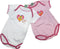 BABY BODY - Rompertje - Bert & Ernie - wit/roze - set van 2 - maat 62/68
