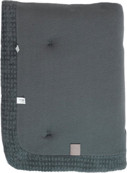 Baby Boxkleed 75 x 95 - Speelkleed 100% biologisch katoen - Speelmat Dark Green - Groen - Snoozebaby