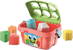 Baby Clementoni - Shape Sorter - Vormenstoof - Blokkendoos met Cijfers en Kleuren - Plastic Vormen - Duurzaam Speelgoed - 1 Jaar
