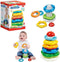 Baby Clementoni - Stapeltoren - 5 Stapelringen - Duurzaam Speelgoed - Vanaf 1 Jaar