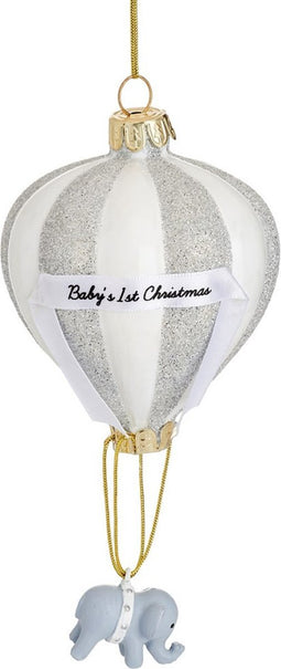 Baby eerste kerst olifantje kerstbal - Sass & Belle