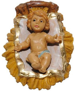 Baby jesus 10cm wood decoration lux