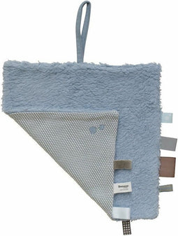 Baby Knuffeldoekje - Speendoekje 100% biologisch katoen - Comfortdoekje Fresh Blue - Blauw - Snoozebaby