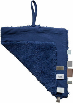 Baby Knuffeldoekje - Speendoekje 100% biologisch katoen - Comfortdoekje Blue Nights - Blauw - Snoozebaby