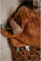 Baby Knuffeldoekje - Speendoekje 100% biologisch katoen - Comfortdoekje Toffee Brown - Bruin - Snoozebaby