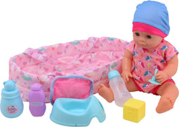 Baby Rose Drinken Plasbabypop, 35cm