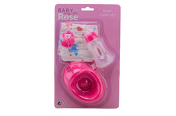 Baby rose verzorgset op kaart 27664