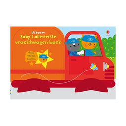 Baby's allereerste kartonboek met wielen 1 - Baby's allereerste vrachtwagenboek