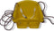 Baby schommelzitje in kunststof 32x32x26 cm pp-touw geel