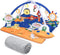 Baby Speel Gym Mat, 2 Vervangbare Wasbare Hoezen Baby Activiteit Speelmat met 8 Speelgoed, Visuele, Gehoor, Aanraking, Cognitieve Ontwikkeling voor Baby