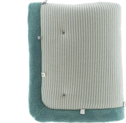 Baby Speelkleed 75 x 95 - Boxkleed 100% biologisch katoen - Speelmat Smokey Green - Groen - Snoozebaby