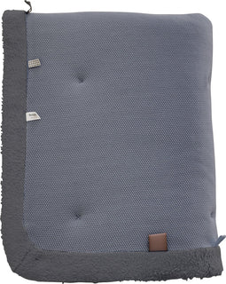 Baby Speelkleed 75 x 95 - Boxkleed 100% biologisch katoen - Speelmat Storm Grey - Grijs - Snoozebaby