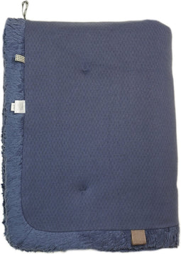 Baby Speelkleed 75 x 95 - Boxkleed 100% biologisch katoen - Speelmat Blue Nights - Blauw - Snoozebaby