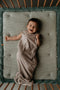 Baby Speelkleed 75 x 95 - Boxkleed 100% biologisch katoen - Speelmat Smokey Green - Groen - Snoozebaby