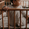 Baby Speelkleed 75 x 95 - Boxkleed 100% biologisch katoen - Speelmat Warm Brown - Bruin - Snoozebaby
