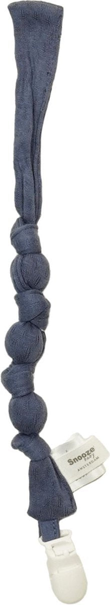 Baby Speenkoord - Fopspeenkoord van biologisch katoen - Speenketting Blue Nights - Blauw - Snoozebaby