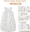 Baby Winter slaapzak 2.5 Tog baby slaapzak 100% katoen ademende babyslaapzak (wit dier 12-24 maanden)
