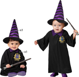 Baby Wizard Tovenaarspakje Harry zwart/paars - 6-12 maanden