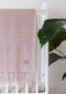 Babydekentje Geruit Oud Roze - 75x110 - Lamswol - TBCo Scotland
