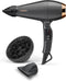 BaByliss Air Pro 2200 Föhn 6719DE - Ionische anti-pluis functie - Diffuser + 2 blaasmonden