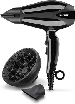 BaByliss Compact Pro 2400 6715DE Föhn - Ionische anti-pluis functie - Incl. diffuser en 2 blaasmonden - Krachtig