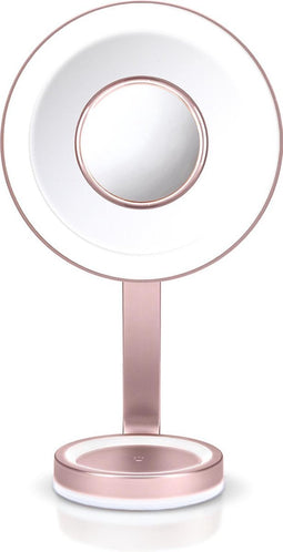 BaByliss LED Beauty Mirror Make-Up Spiegel 9450E - LED-verlichting met 3 instellingen - Afneembaar magnetisch spiegeltje 10x vergrotend