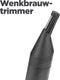 BaByliss Nose, Ear & Eyebrow Precisietrimmer E652E - Verwijderbare- en afspoelbare koppen - Wenkbrauw opzetkam