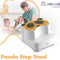 Babyloo Panda Step Stool - Yellow - kinderkruk – toiletkruk – opstap voor baby en kind – handig voor in badkamer, keuken en toilet