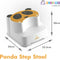 Babyloo Panda Step Stool - Yellow - kinderkruk – toiletkruk – opstap voor baby en kind – handig voor in badkamer, keuken en toilet