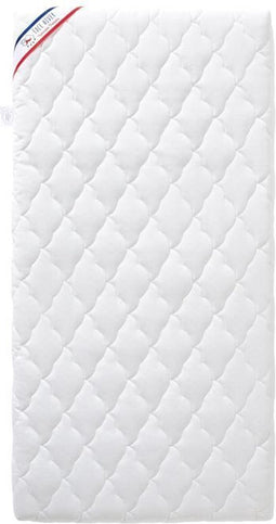 Babymatras met airconditioning - 70x140x10 cm - Omkeerbaar - Afneembare hoes - Anti-mijt - Gemaakt in Frankrijk