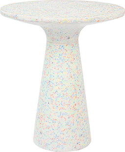 Zuiver Victoria Bijzettafel Rond 40 cm Gerecycled Plastic - Multi colour
