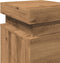 vidaXL - Nachtkastje - met - LED - 35x39x55 - cm - bewerkt - hout - artisanaal - eiken