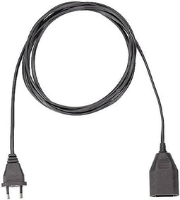 Bachmann 233.186 Stroom Verlengkabel 2.5 A Zwart 5.00 m H03VVH2-F 2X 0,75 mm²