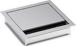 Bachmann 930.310 Kabeldoorvoering Vierkant Klem-Ø (max.): 5 mm Aluminium Zilver (mat, geëloxeerd) 1 stuk(s)