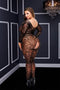 Baci - Longsleeve Crotchless Bodystocking Queen Size
