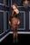 Baci - Longsleeve Crotchless Bodystocking Queen Size