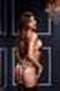 Baci - Luipaard & Kanten Bra Top & Garter & Panty One Size