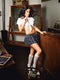 Baci Studentikoos Schoolmeisje Set - One Size - Lingerie
