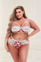 Baci - White Floral & Lace Bra Set Q