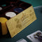 Back to the Future: Biff Tannen Museum Entrance 24k Gold Plated Ticket Replica