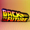 Back To The Future Logo LED Lamp – Werkt Met USB Kabel of Batterijen – 3 AA Batterijen